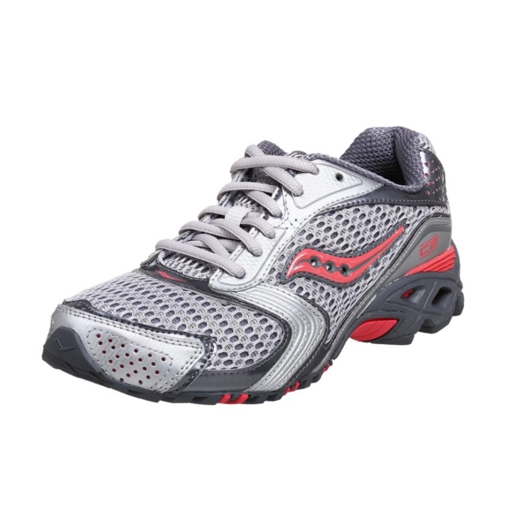 Saucony Silver “Grid C2 Gridster” Tennis Shoes